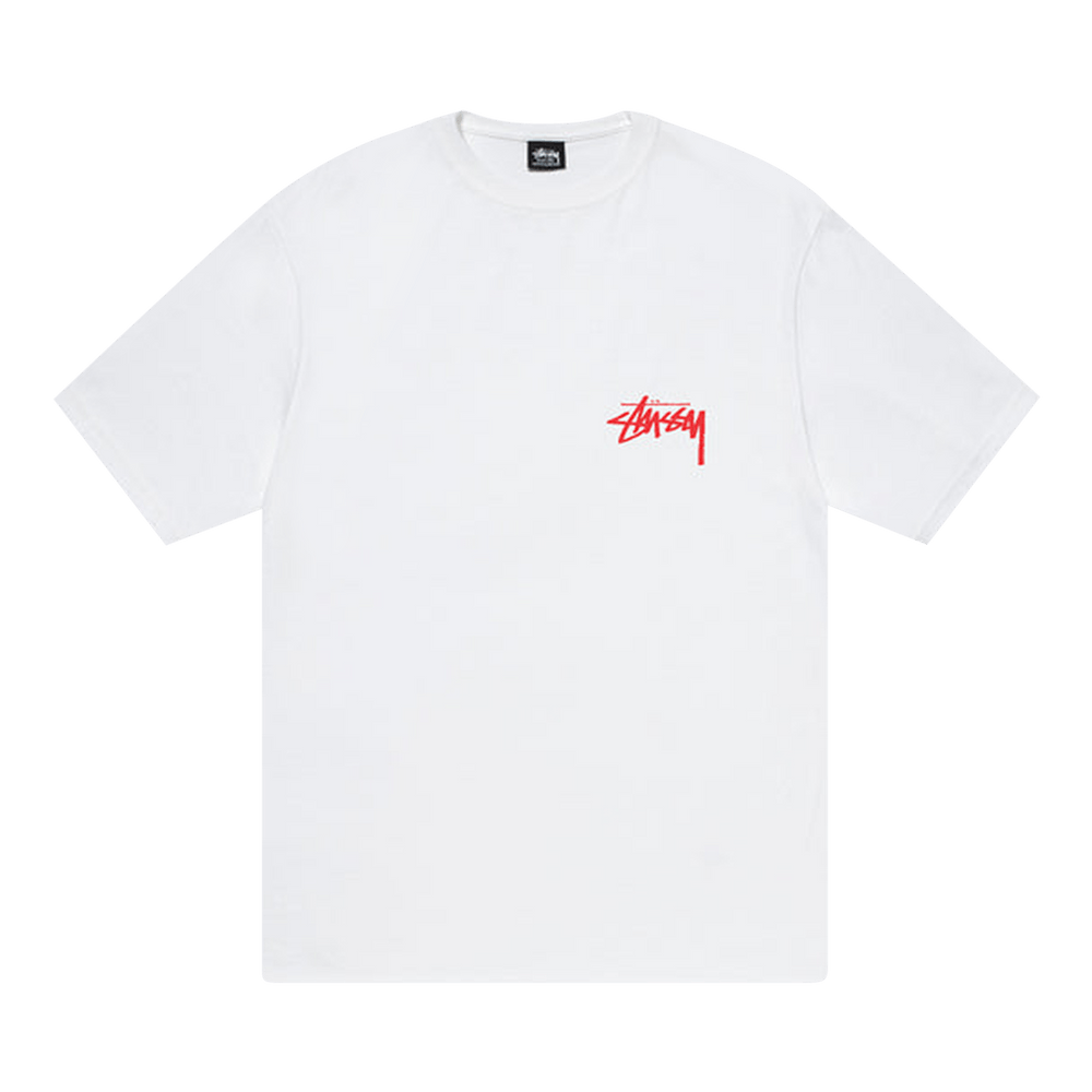 ★Stussy Basic Stussy T-Shirt White★ Stussy Basic T-shirt White Men's - US