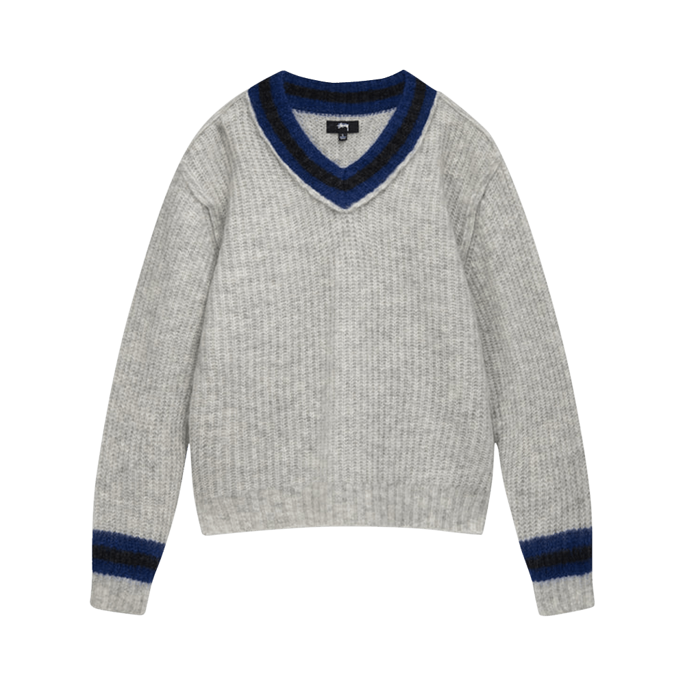 Buy Stussy Mohair Tennis Sweater 'Ash' - 117142 AASH | GOAT