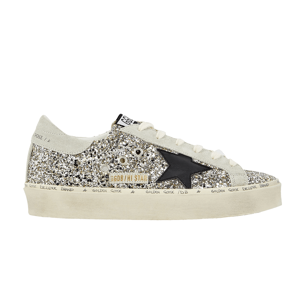 Buy Golden Goose Wmns Hi Star 'Silver Glitter Black' - GWF00118 