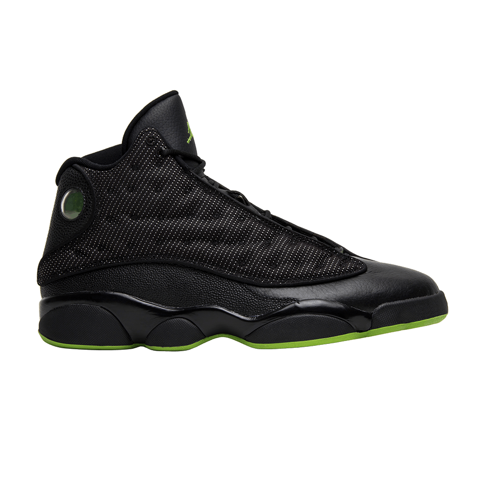 Air Jordan 13 Retro Altitude 2017 Men's Shoe - Black/Altitude Green - 9.5