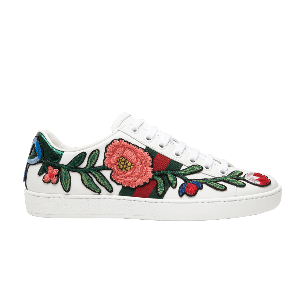 zo veel Rechtsaf rots Gucci Wmns Ace Embroidered 'Floral' | GOAT