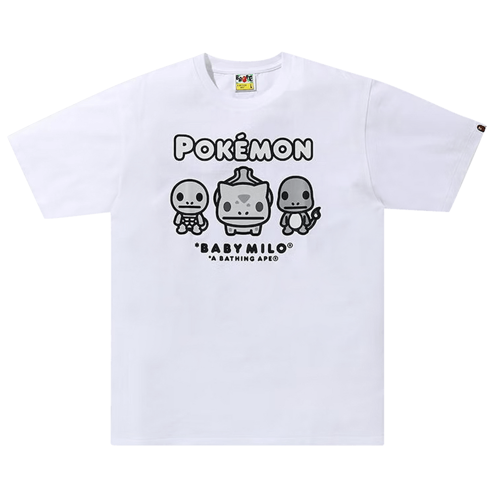 Buy BAPE Baby Milo x Pokemon Monotone Starters Tee #3 'White