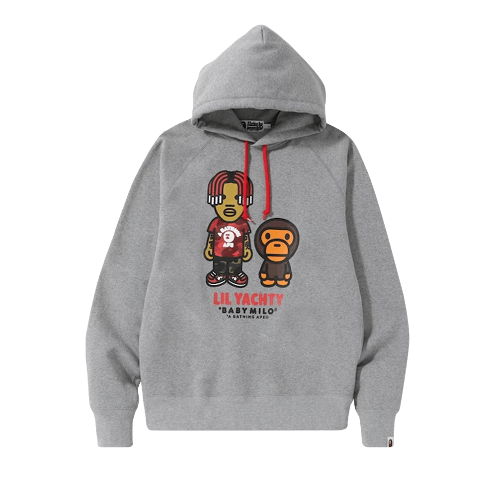 BAPE Baby Milo x Lil Yachty Pullover Hoodie Black Men's
