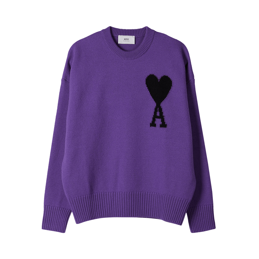 ami♡*°　　0118 Buy Ami ADC Crewneck Sweater 'Purple/Black' - UKS002 018 501