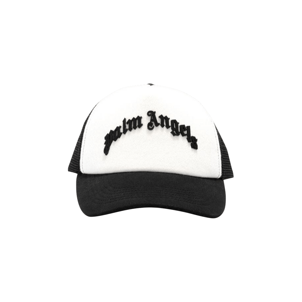 Buy Palm Angels Curved Logo Mesh Cap 'Black