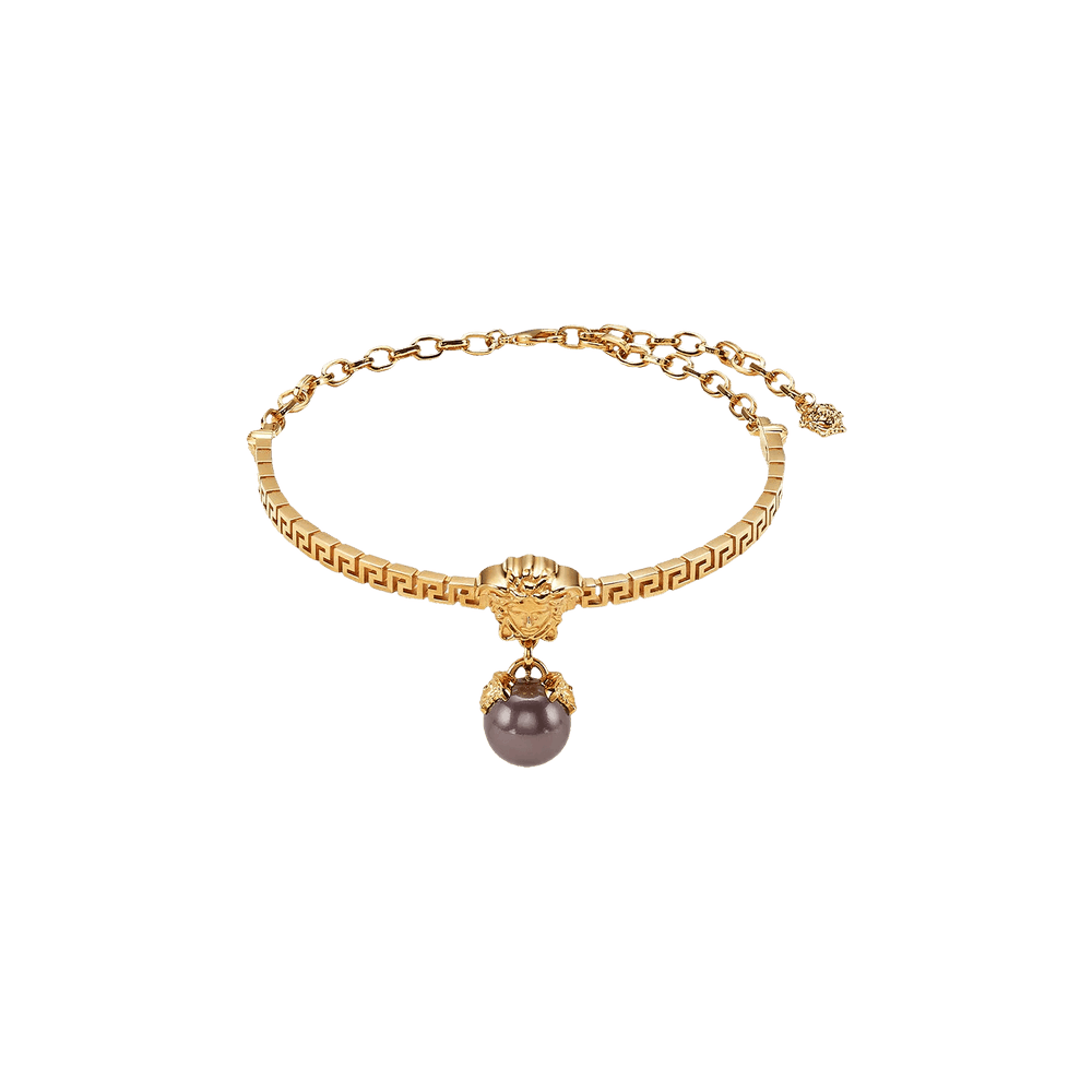 Buy Versace Pearl Choker 'Versace Gold/White' - 1007209 1A05105