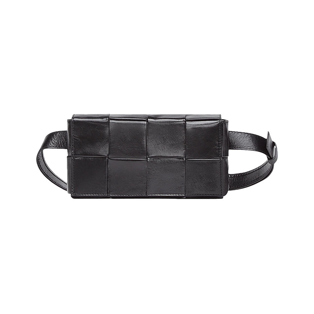 BOTTEGA VENETA ボディバッグ CASSETTE 651053 VCQ72 Buy Bottega Veneta Belt Cassette Bag 'Black/Silver' - 651053