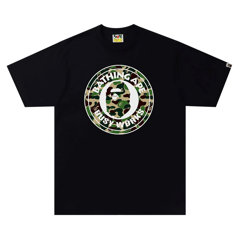 Buy BAPE ABC Camo Busy Works T-Shirt 'Black/Green' - 1I30