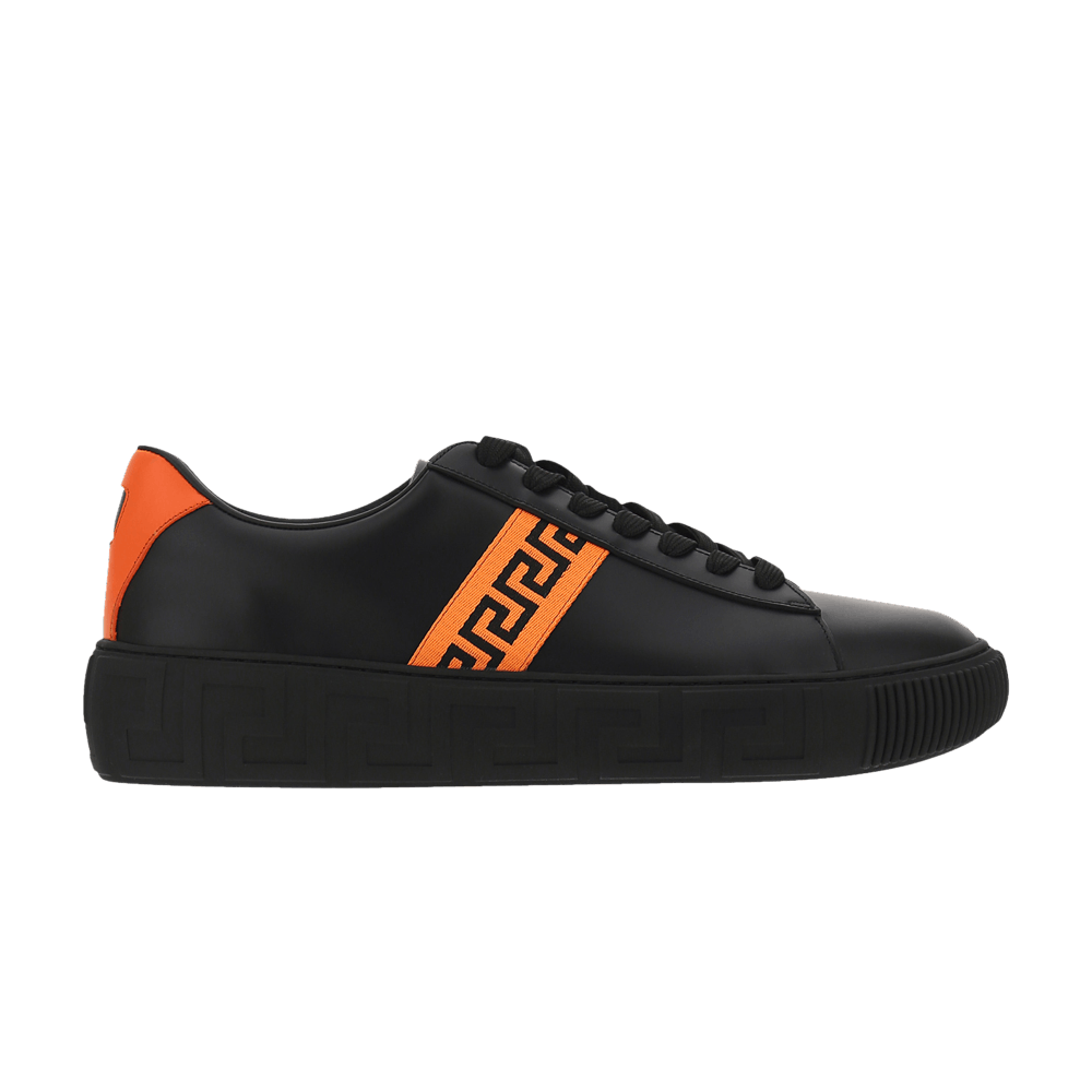 Buy Versace Greca Sneaker 'Black Neon Orange' - DSU8404