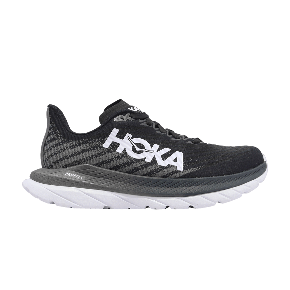 Hoka Wmns Mach 5 Wide 'black Castlerock'