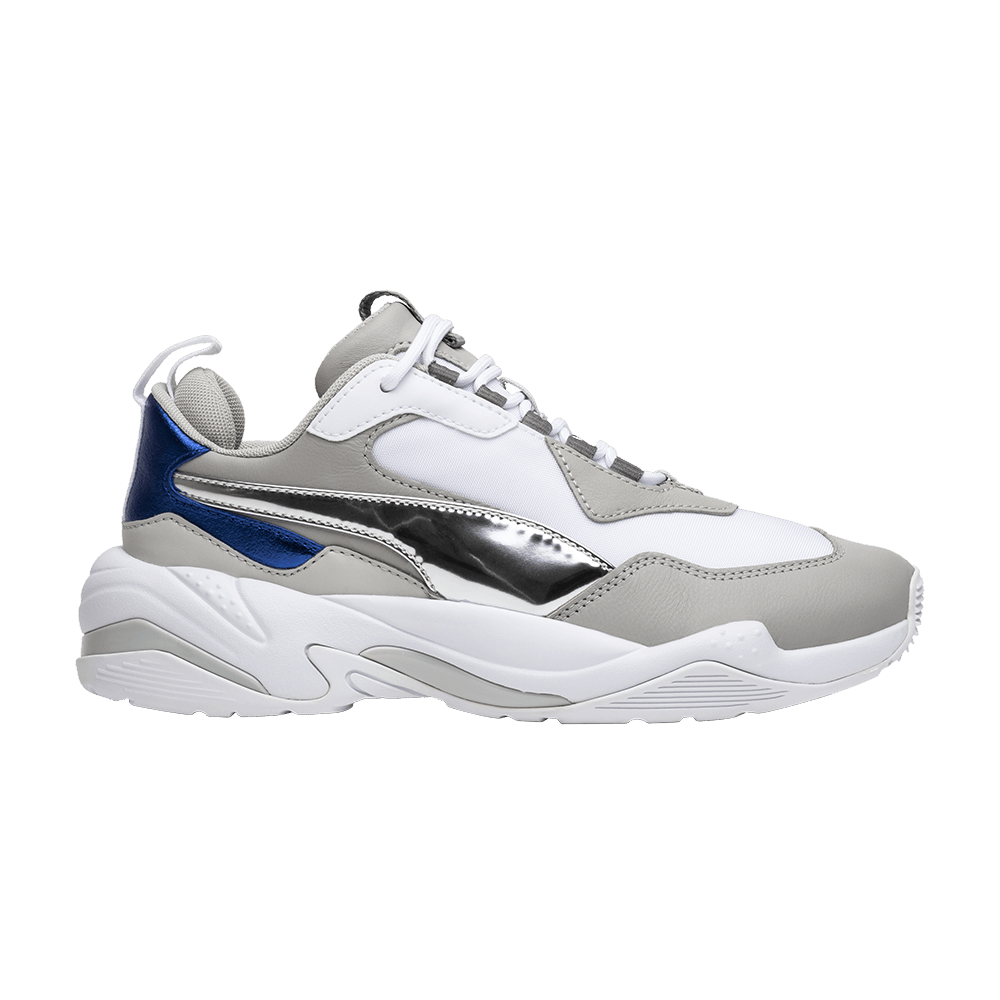Puma thunder electric white blue silver hotsell
