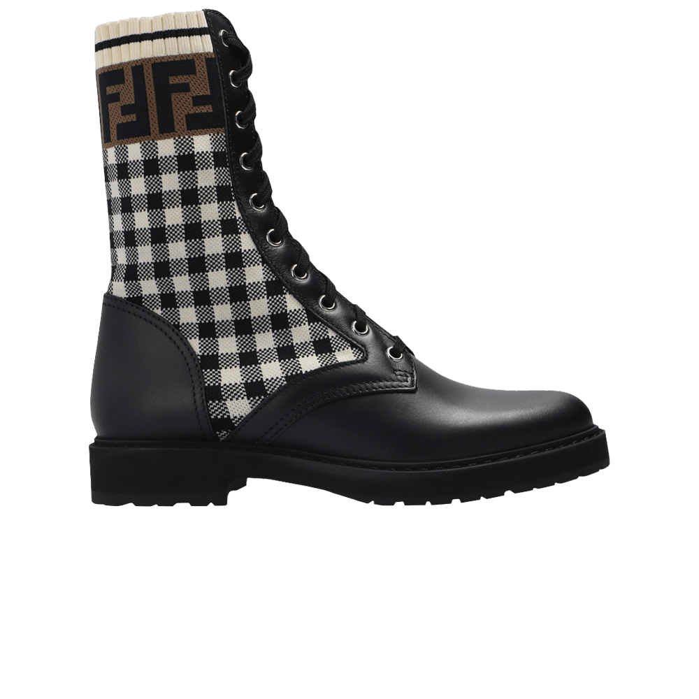 Fendi plaid sales boots