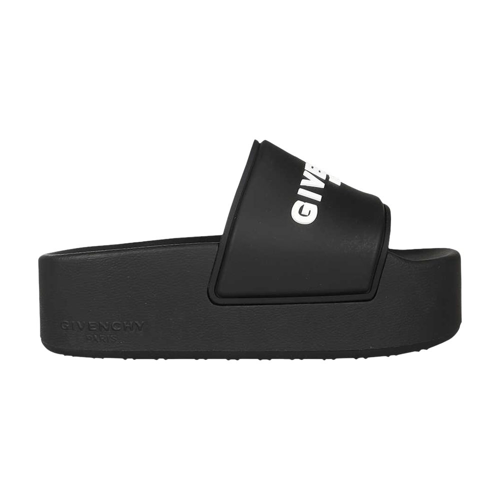 Buy Givenchy Wmns Logo Embossed Platform Sandal 'Black