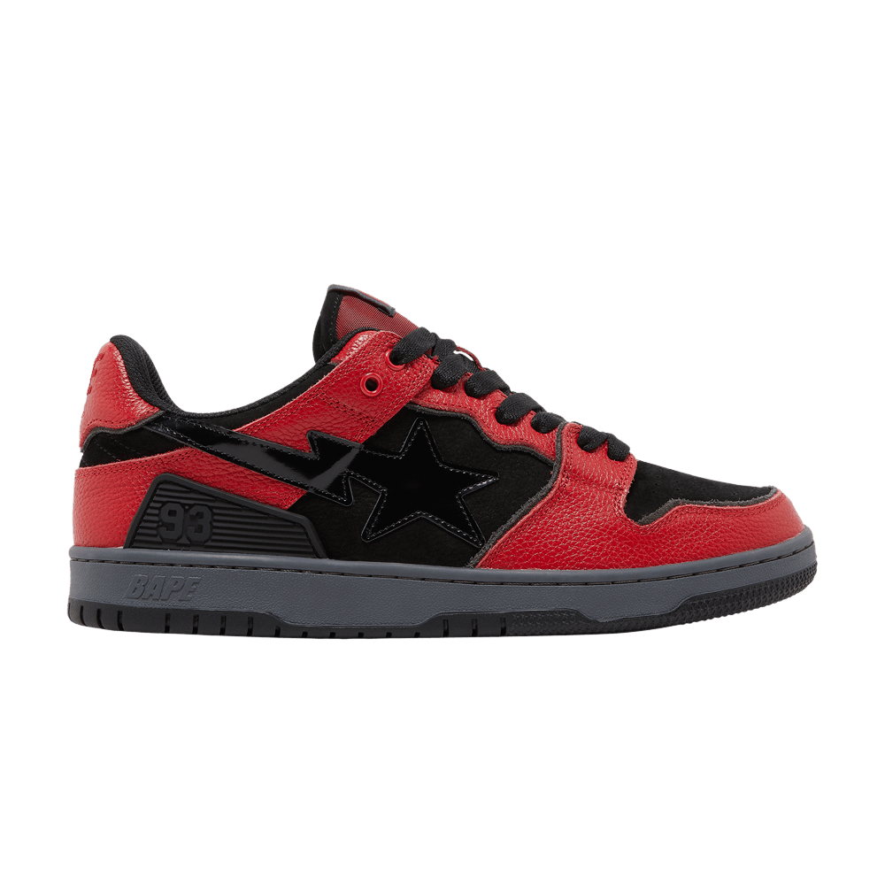 Bape Sk8 Sta 'Black Red' | Men's Size 9