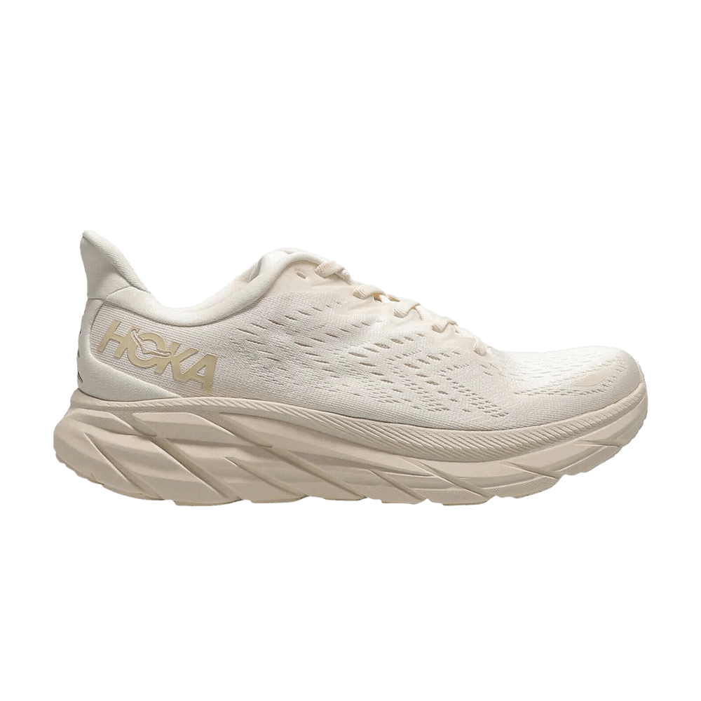 Hoka Wmns Clifton 8 Wide 'eggnog Shifting Sand'