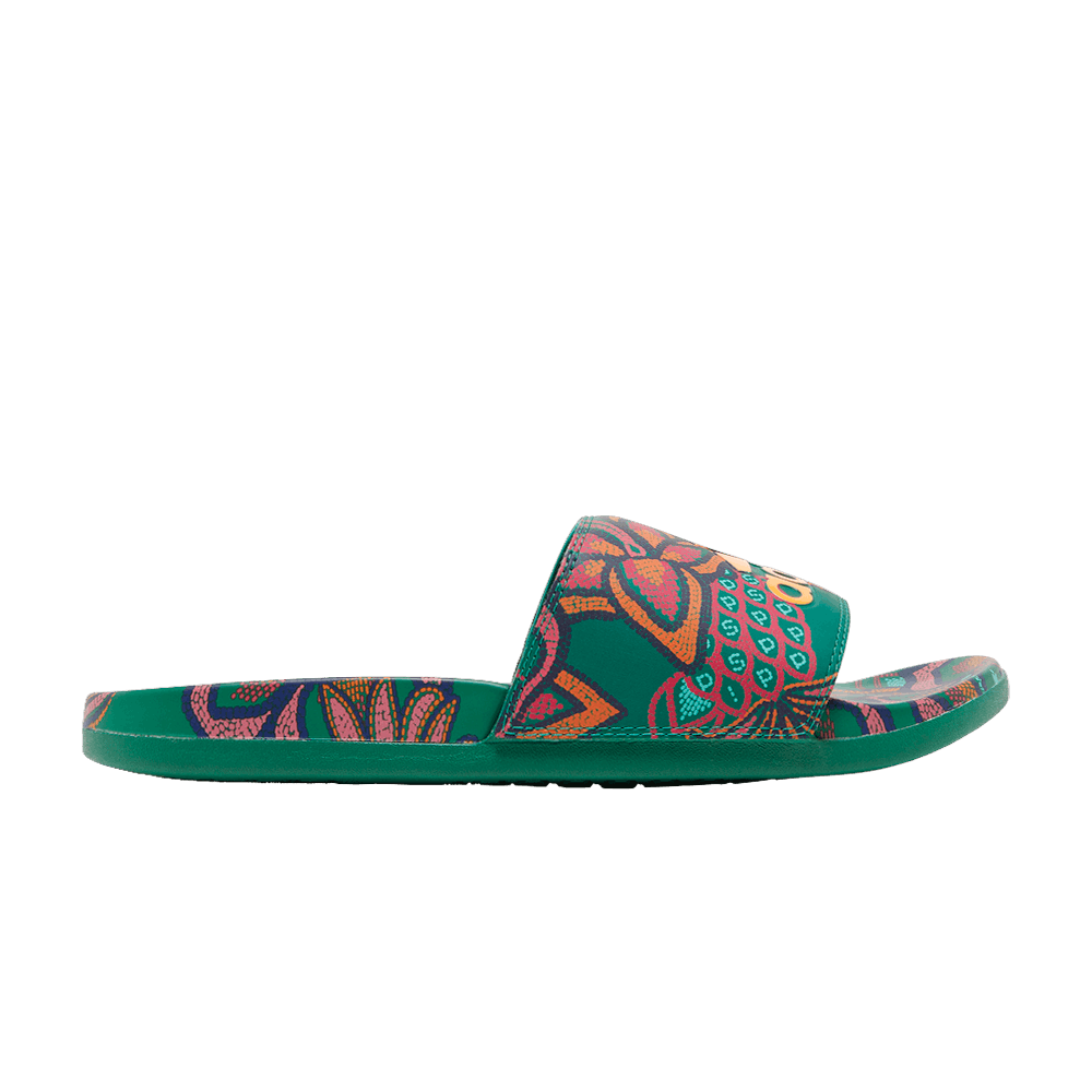 adidas floral sliders