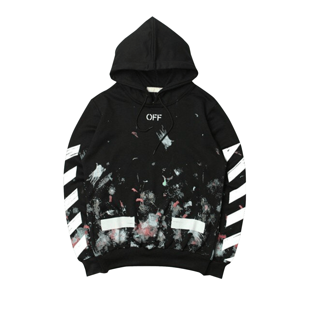 Off-White Diag Galaxy Brushed Over Hoodie 'Black' | GOAT
