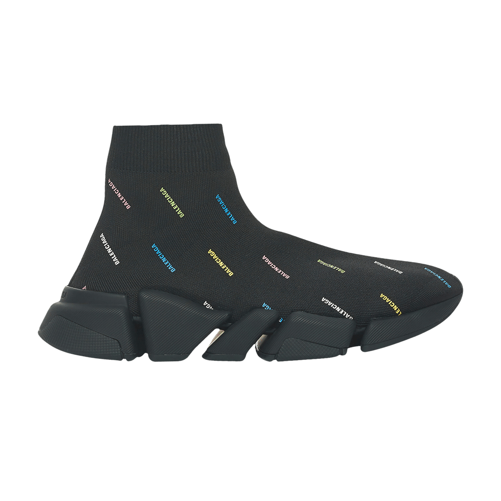 Buy Balenciaga Speed 2.0 Sneaker 'All Over Logo - Black