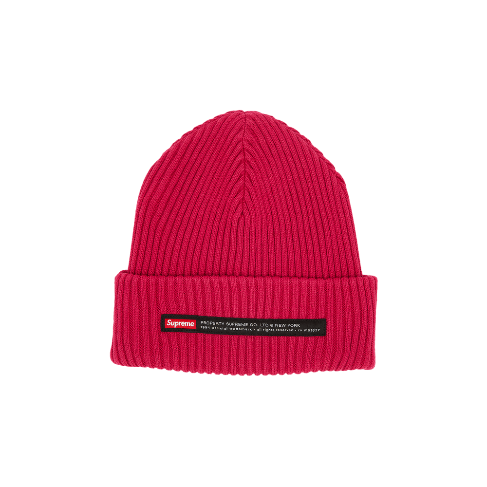 Supreme overdyed beanie red store