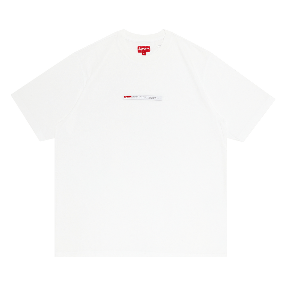 Supreme Property Label Short-Sleeve Top 'White'