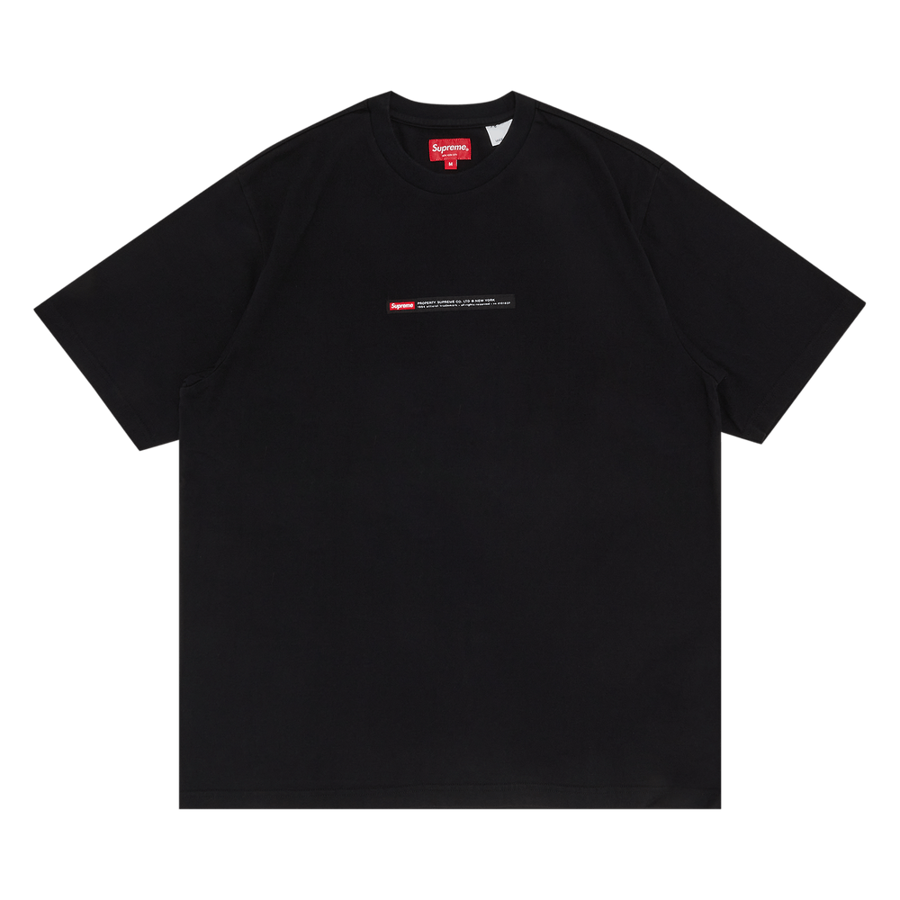 Buy Supreme Property Label Short-Sleeve Top 'Black' - FW22KN69