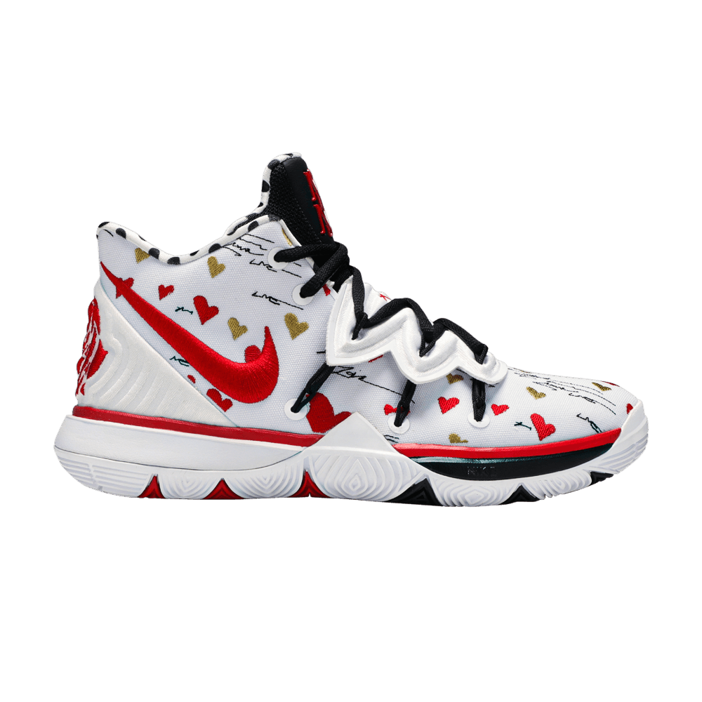 Kyrie Irving in the Sneaker Room x Thunder Nike Kyrie 5 Mom - Thunder Nike Kobe  XI 11 Lower Merion Alabama Aces High School Cool Wolf Grey Team Red 836183  006 - RvceShops