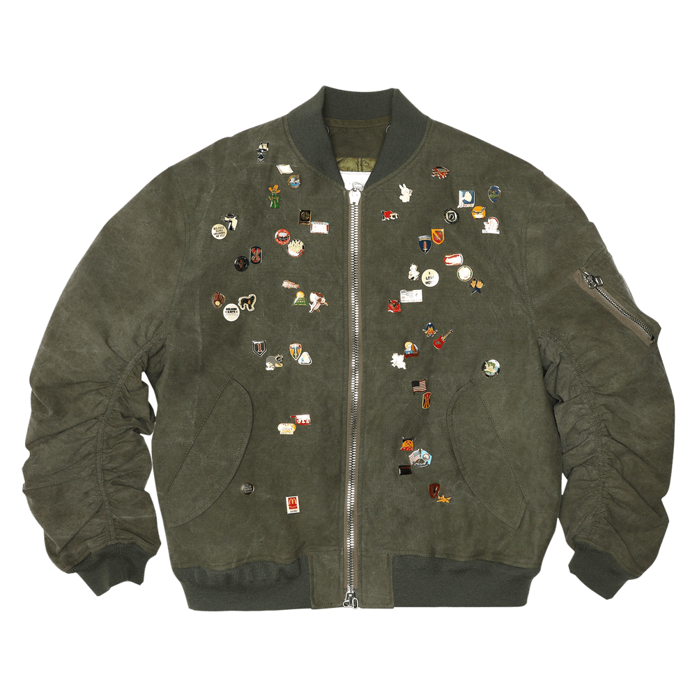 Buy READYMADE Jesse Jacket w/ Pins 'Green' - RE CO KH 00 PN 23