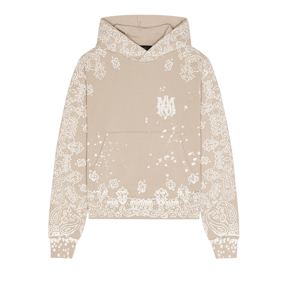 Buy Amiri Bandana Bleach All Over Hoodie 'Crockery