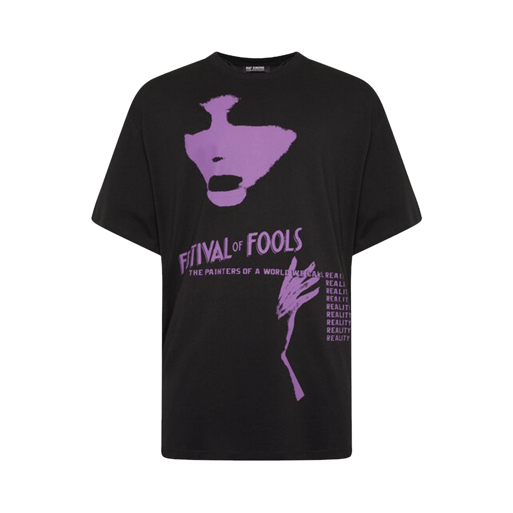 Buy Raf Simons Oversized T-Shirt Festival Fools Print On