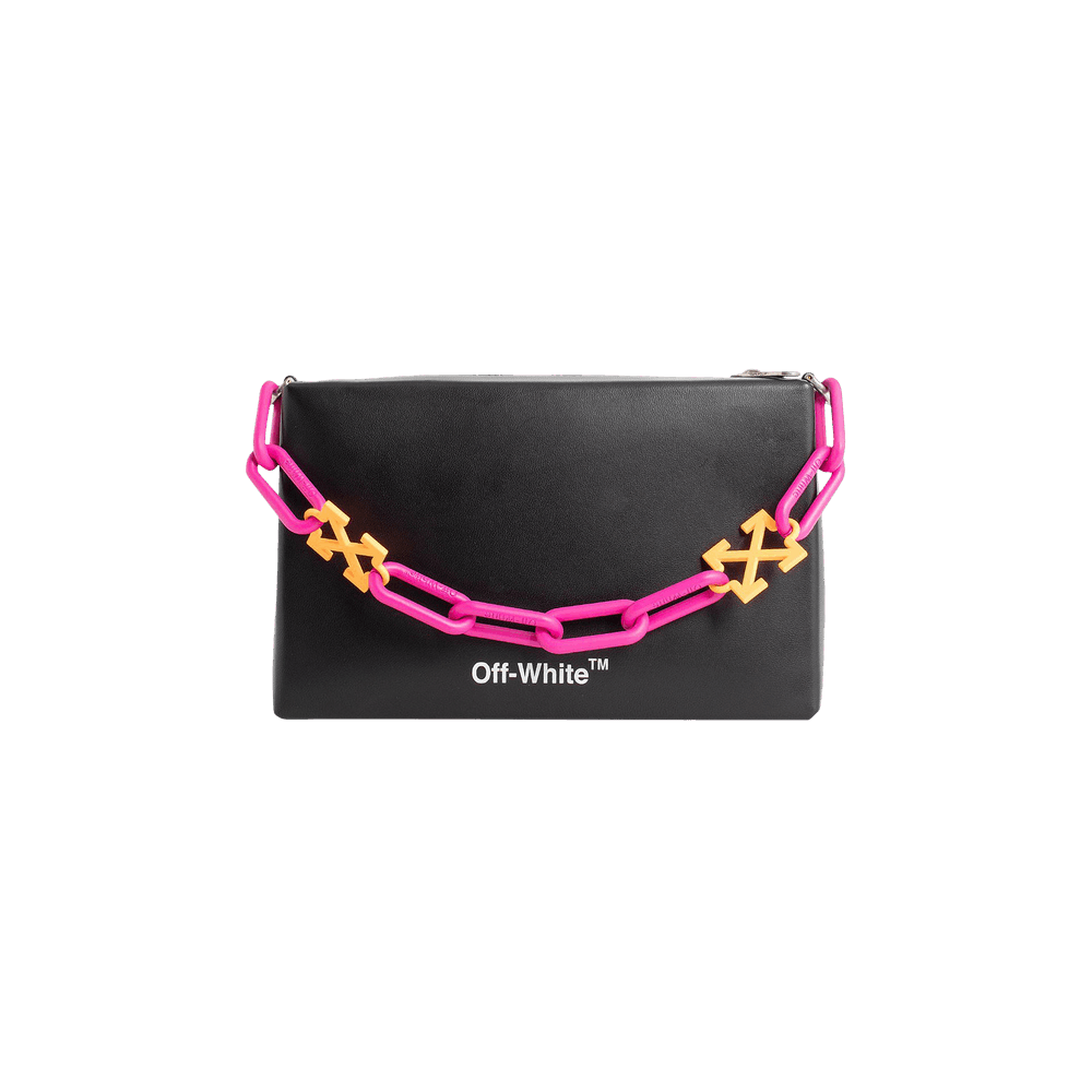 Buy Off-White Block Pouch Quote Bag 'Black/White