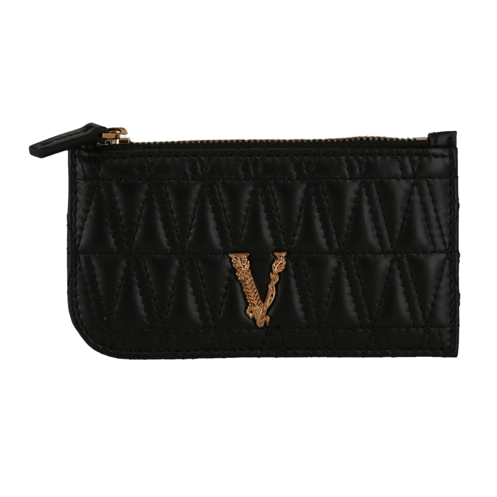 VERSACE (I_DP3H333V DNATR21 KVO41) Women’s card wallet Buy Versace Virtus Leather Card Holder 'Black' - DP3H333V