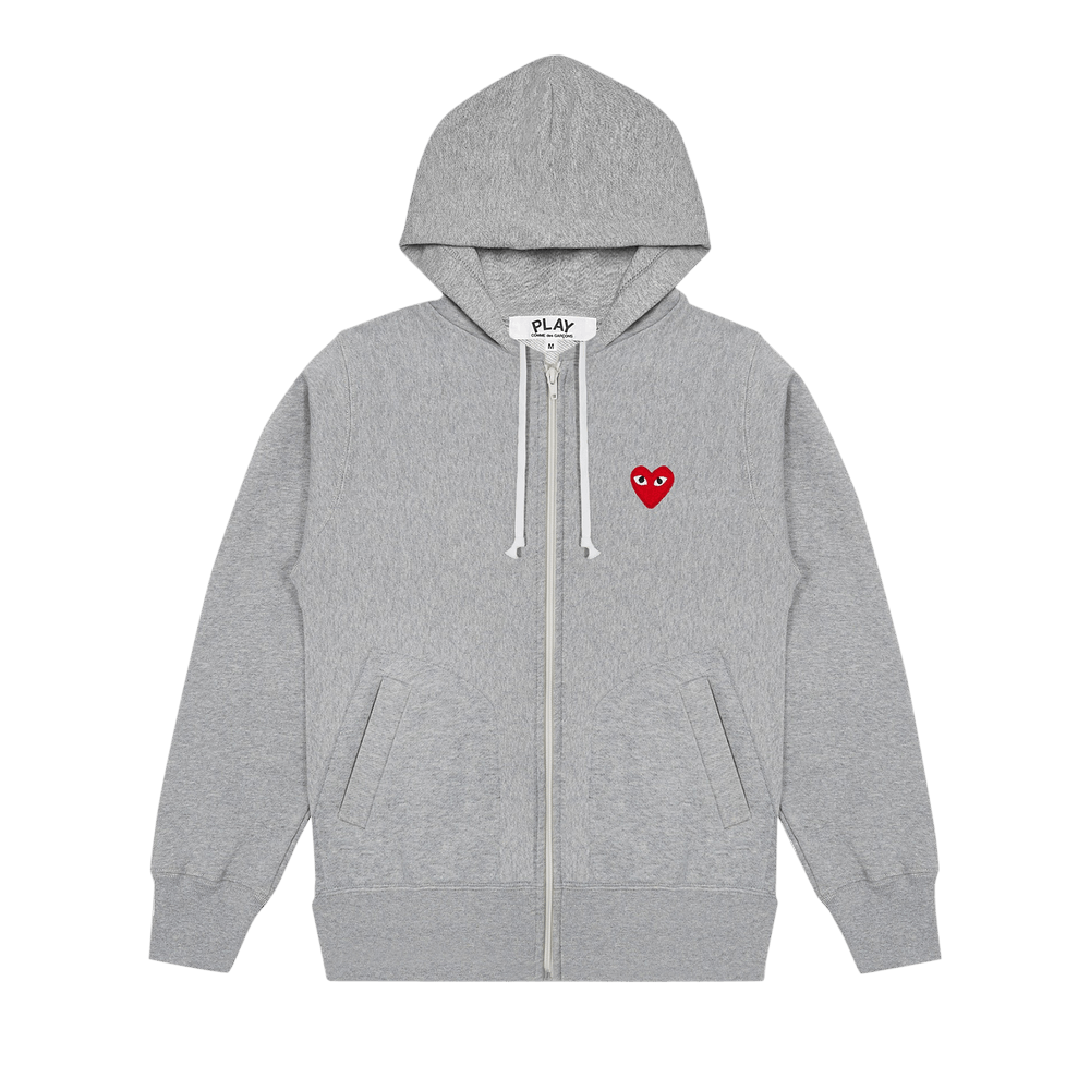 COMME des GARCONS PLAY ジップパーカー Buy Comme des Garçons PLAY Multi Heart Zip Up Hoodie 'Grey' - AZ