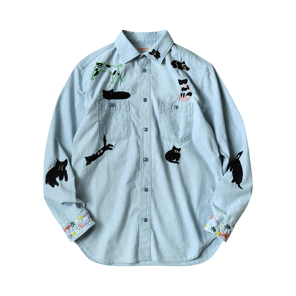 Kapital swallow-embroidered Work Shirt - Farfetch