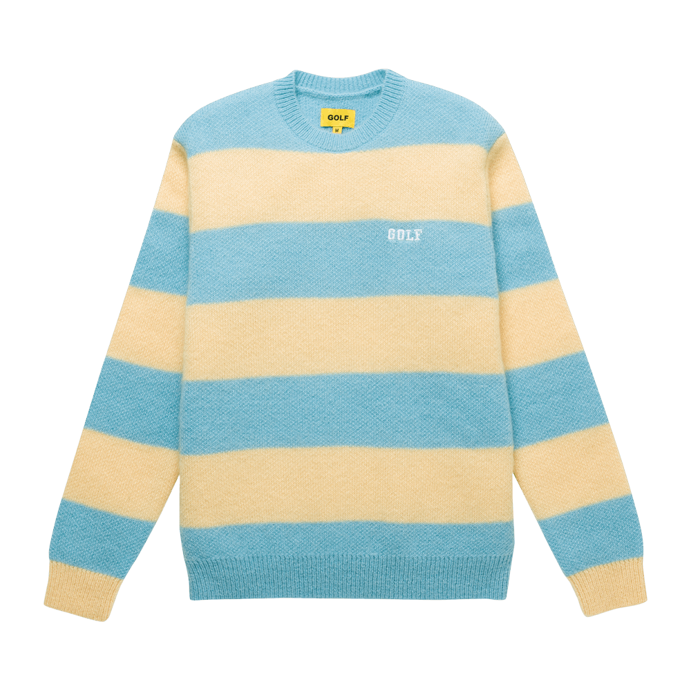 Buy GOLF WANG Mohair Striped Sweater 'Blue/Butter