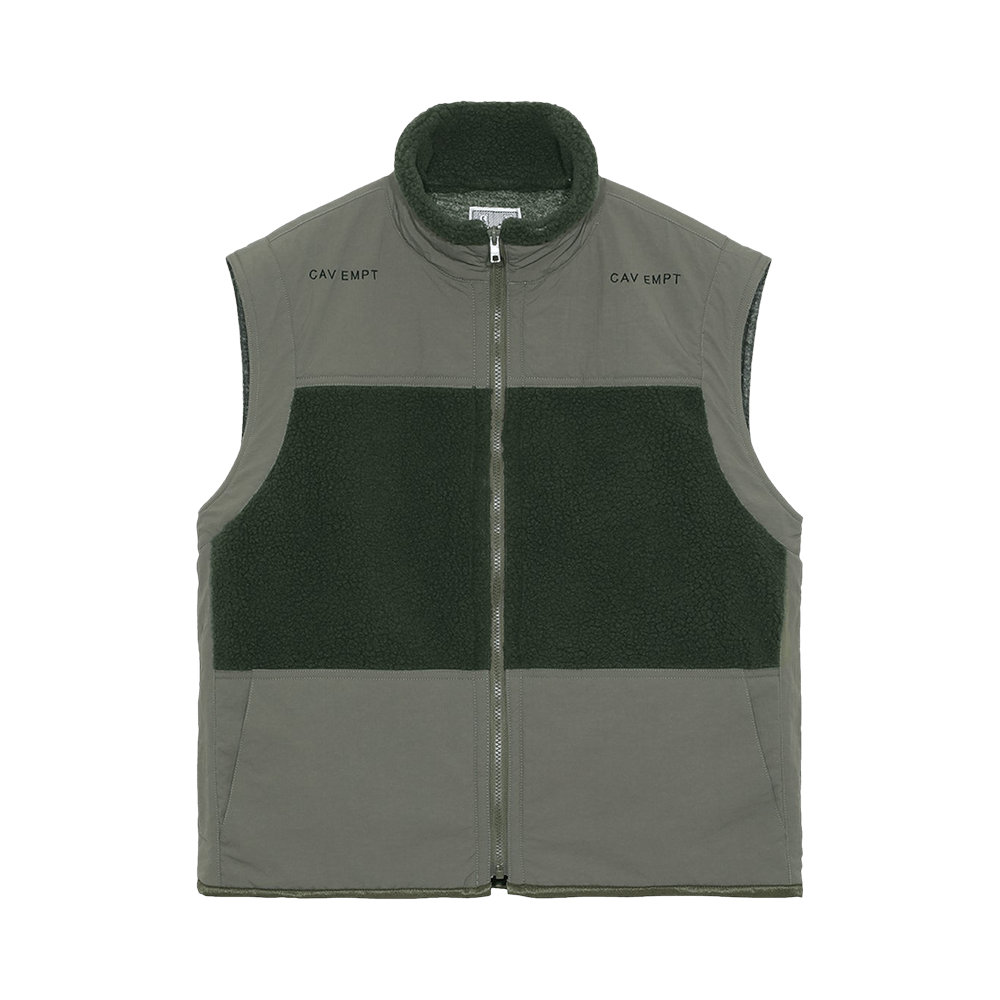 Buy Cav Empt Boa Fleece Vest 'Green'   CESJK GREE   GOAT