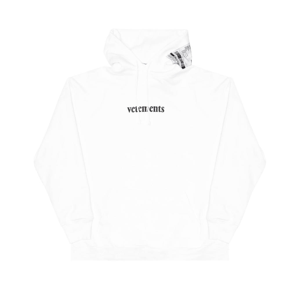 White discount vetements hoodie
