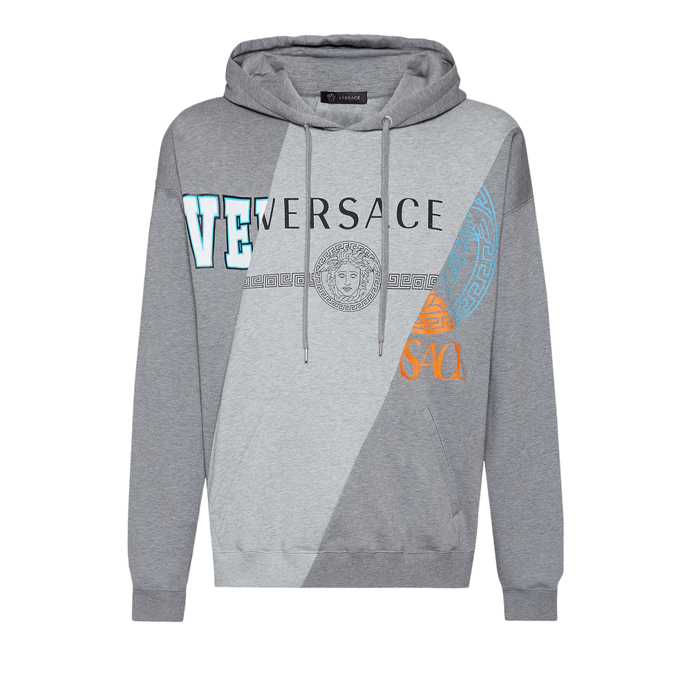 Versace Medusa cotton hoodie - Grey
