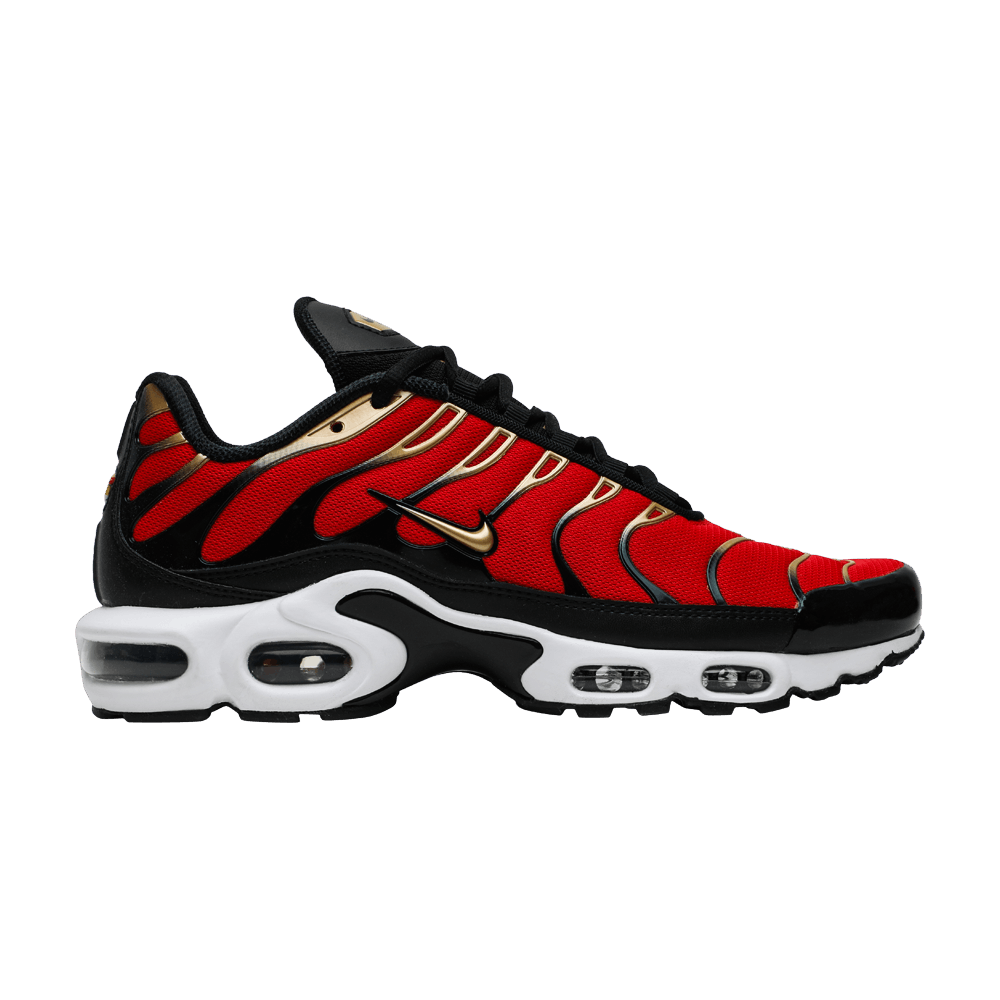 Air max plus red and gold clearance