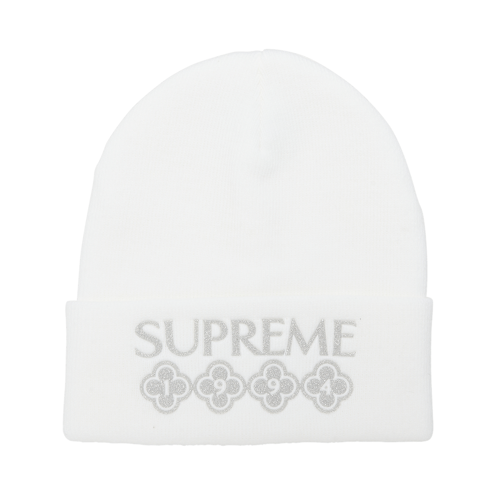 Buy Supreme Glitter Beanie 'White' - FW21BN65 WHITE | GOAT