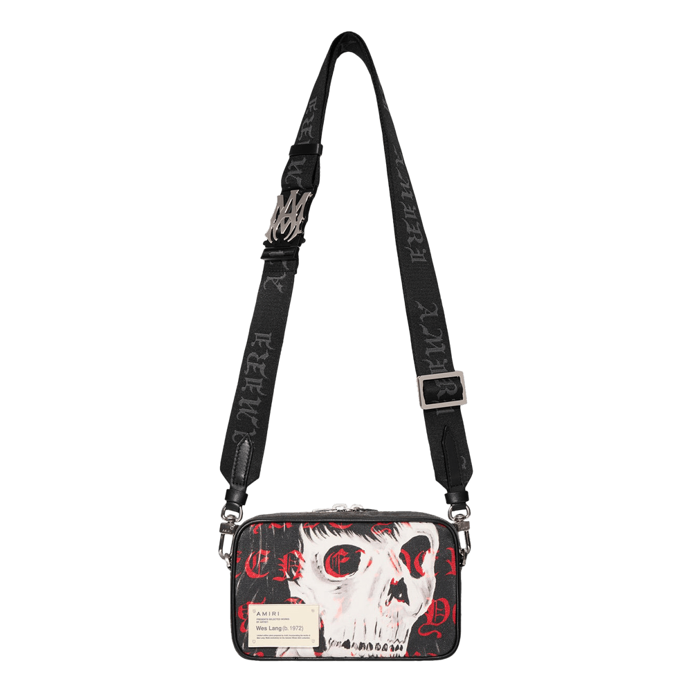 Buy Amiri x Wes Lang Skull Camera Bag 'Black/Red' - AW22MCC001 009