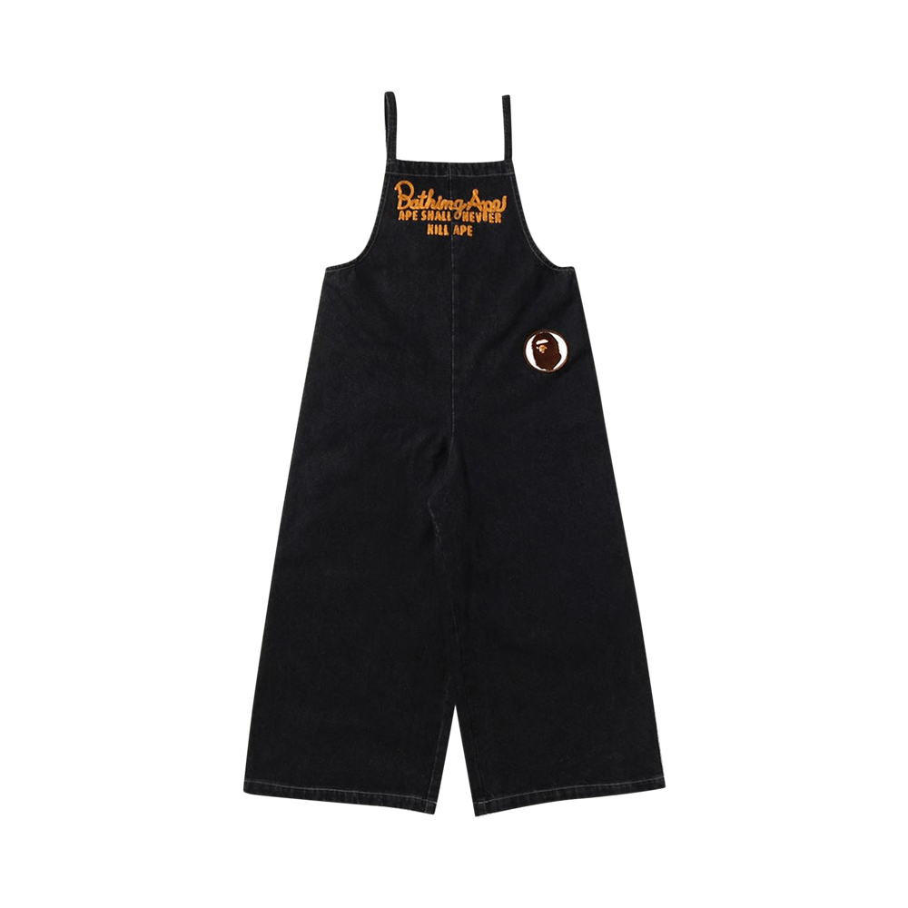 Buy BAPE Denim Cropped Jumpsuit 'Black' - 1I80 235 001 BLACK | GOAT