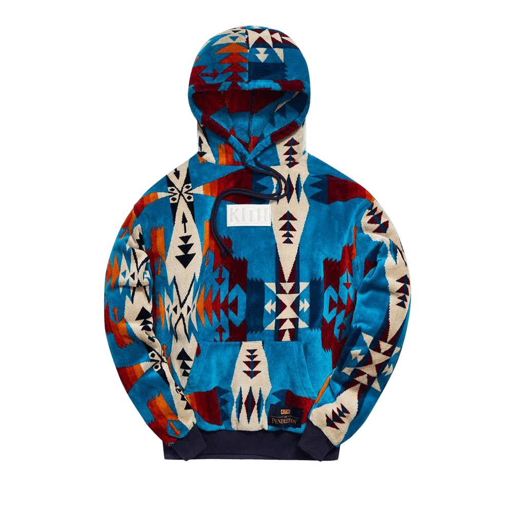 Buy Kith x Pendleton Terry Williams Hoodie 'Turquoise/Multicolor' - KH2346  109 | GOAT