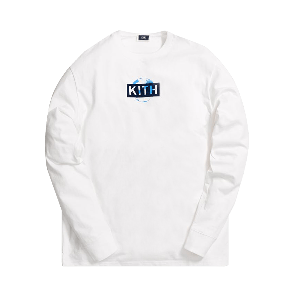 Buy Kith One World Long-Sleeve T-Shirt 'White' - KH3620 101 | GOAT
