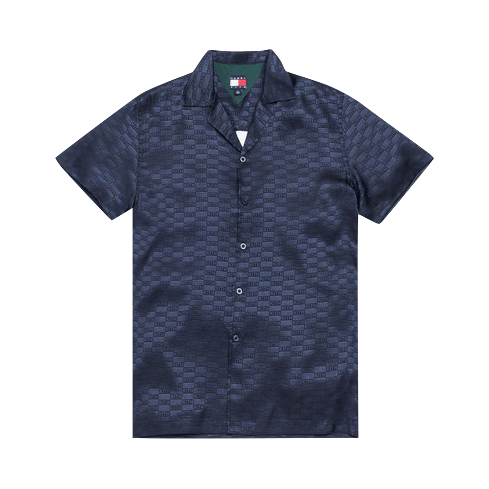 Buy Kith x Tommy Hilfiger Satin Camp Shirt Navy DM0DM07117 CHW