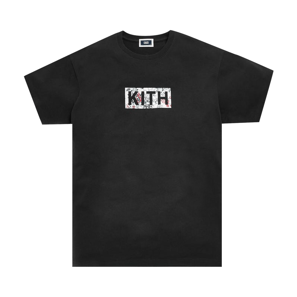 Buy Kith Floral Classic Logo T-Shirt 'Black' - KH3654 100 | GOAT