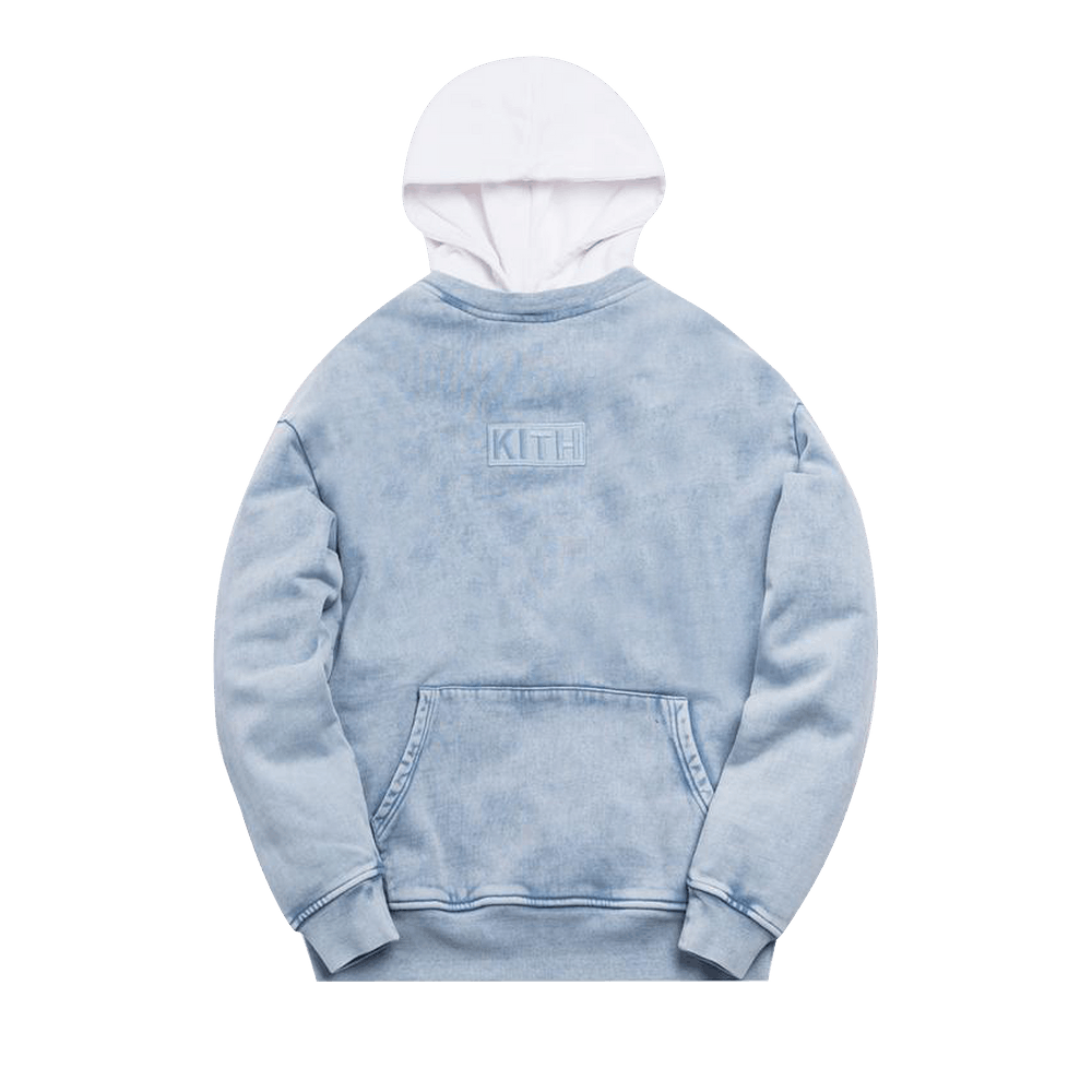 KITH TOW-TONE INDEGO HOODIE kjr様専 Buy Kith Two Tone Indigo Hoodie 'Light Indigo' - KH2322 402 | GOAT