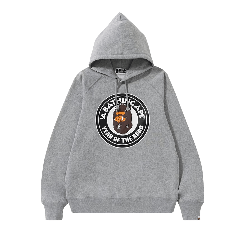 A Bathing Ape Year of the Boar パーカー グレー Buy BAPE Year Of The Boar Pullover Hoodie 'Grey' - 1F20 114