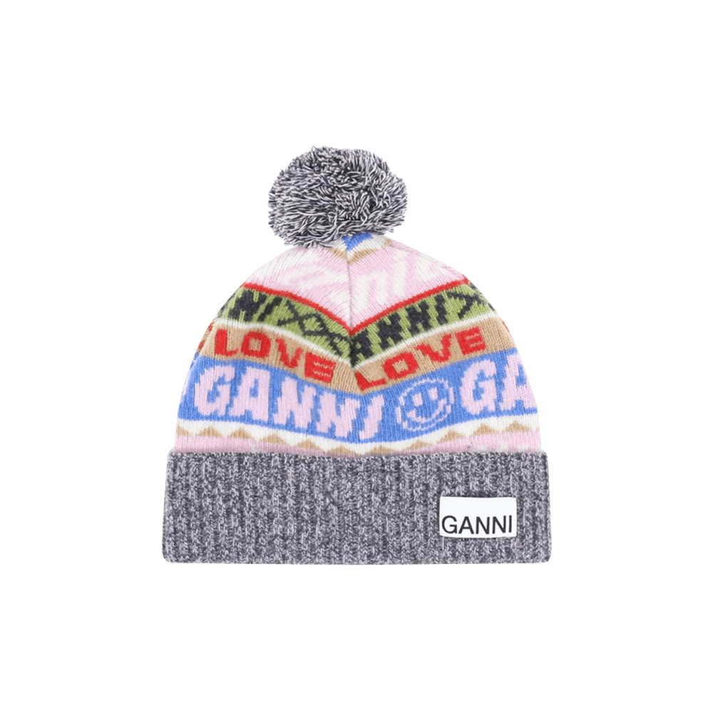Buy GANNI Graphic Beanie 'Multicolor' - A4434 MULT | GOAT