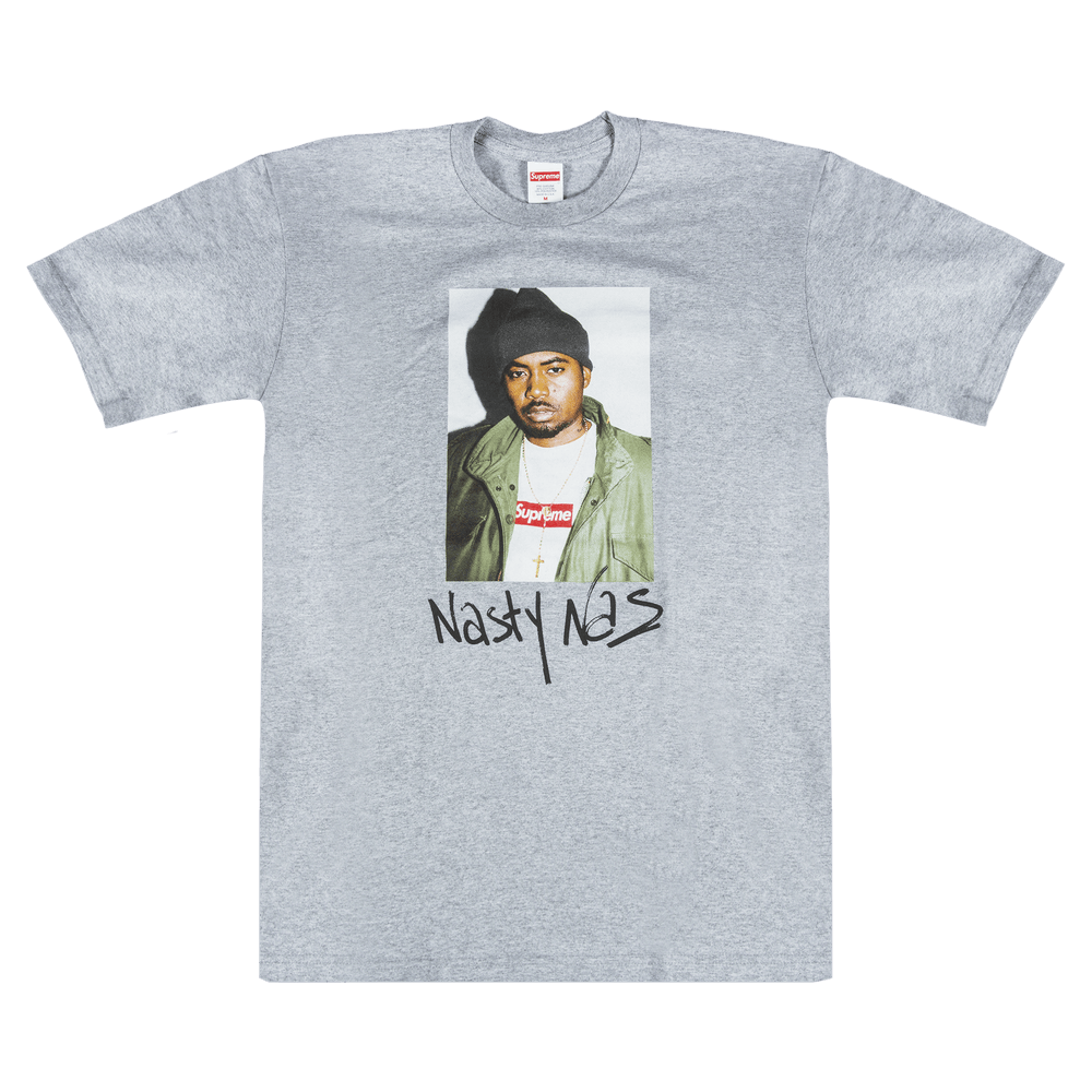 人気のファッションブランド！ Buy Supreme GOAT | GREY FW17T15 - 'Grey' T-Shirt Nas ミュージシャン
