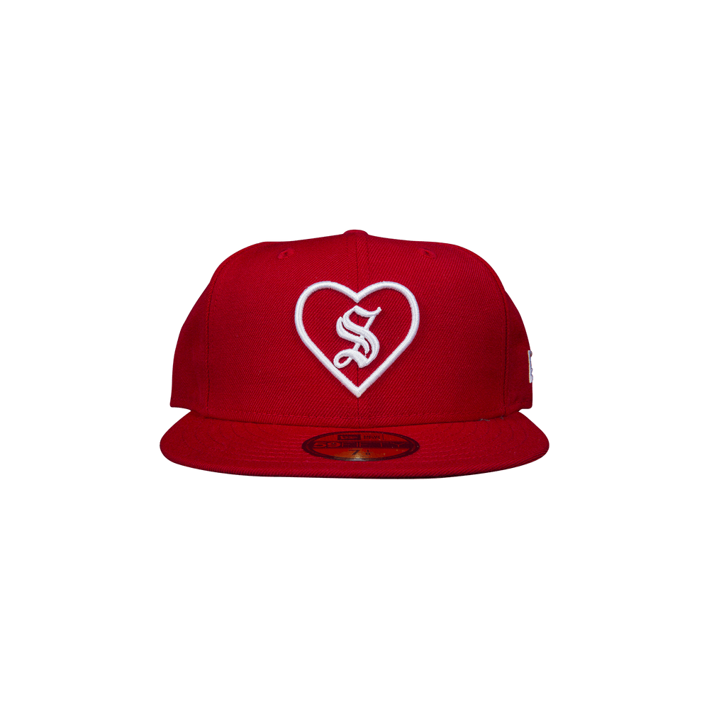 Buy Supreme Heart New Era 'Red' - FW17H105 RED | GOAT